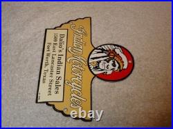 Vintage 1948 Indian Motorcycles Sales+ Service Porcelain Metal Gasoline Oil Sign Vintage 1948 Indian Motorcycles Sales+ Service Porcelain Metal Gasoline Oil Sign
