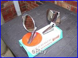 Vintage 1950-60s Yankee auto mirrors with store Display gas oil gm chevy hot rod