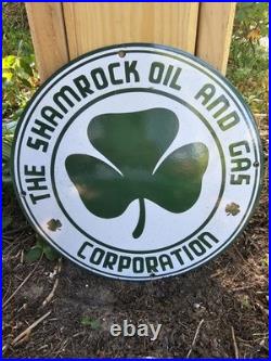 Vintage 1950's Diamond Shamrock Porcelain Sign Motor Oil Gas Station 12 Vintage 1950's Diamond Shamrock Porcelain Sign Motor Oil Gas Station 12