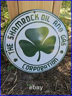 Vintage 1950's Diamond Shamrock Porcelain Sign Motor Oil Gas Station 12 Vintage 1950's Diamond Shamrock Porcelain Sign Motor Oil Gas Station 12