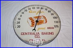 Vintage 1950's Mother's Jumbo Bread Gas Oil 12 Metal Thermometer SignWorks