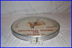 Vintage 1950's Mother's Jumbo Bread Gas Oil 12 Metal Thermometer SignWorks