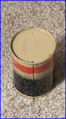 Vintage 1950's THERMO SNOWMAN Coin Bank 3 Metal Oil Can Gas Sign NICE ONE