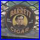 Vintage 1954 Lawrence Barrett Cigar Porcelain Gas Oil 4.5 Sign