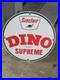 Vintage 1957 Sinclair Dino Supreme Packed Porcelain Sign 12