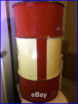 Vintage 1958 Carter Oil Company Motor Oil Can 14 x 27 Barrel Oil Drum BIG RARE