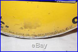 Vintage 1959 Allied Batteries Gas Oil 12 Metal & Glass Pam Thermometer Sign