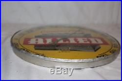 Vintage 1959 Allied Batteries Gas Oil 12 Metal & Glass Pam Thermometer Sign