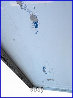 Vintage 1960s-Early 1970s Conoco Gasoline Metal Sign Red & White Triangle Logo