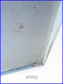 Vintage 1960s-Early 1970s Conoco Gasoline Metal Sign Red & White Triangle Logo