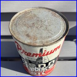 Vintage 1Qt Premium Penn Drake Motor Oil Tin Can Advertising FULL CAN/CONTENTS