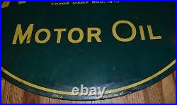 Vintage 30 Tin ASK FOR VALVOLINE MOTOR OIL Gas Station 2-sided Advertising SIGN