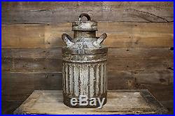 Vintage 5 Gallon WADHAM'S Ellisco George Ellis & Sons Gas Station Bulk Oil Can