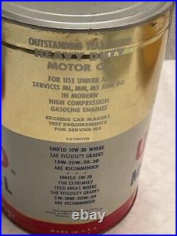 Vintage 5 Qt ESSO Uniflo Motor Oil Can Gas Advertising Authentic 1950's