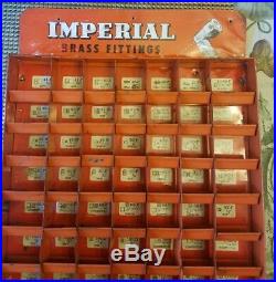 Vintage 50s IMPERIAL BRASS FITTINGS Hardware Store Display GAS OIL ADVERTISEMENT