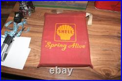 Vintage 60s 70s Shell Oil Gasoline seat cushion advertising gas station