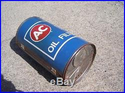 Vintage 70s GM AC DELCO promo oil filter trunk picnic grill can chevy pontiac