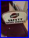Vintage AMMCO BRAKE SERVICE GAS OIL STATION Masonite ADVERTISING SIGN