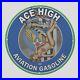 Vintage Ace High 1947 Oil Porcelain Gas Pump Sign