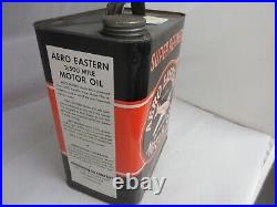 Vintage Advertising Aero Eastern Motor Oil 2 Gallon Can Tin Garage Shop C-155