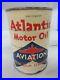 Vintage Advertising Atlantic Aviation Motor Oil One 1 Quart Can Empty P-159
