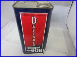 Vintage Advertising Defender Motor Oil 2 Gallon Tin Great Cond C-622