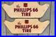 Vintage Advertising Gas/oil Phillips 66 Tire Rack Signs Unused Lot 2