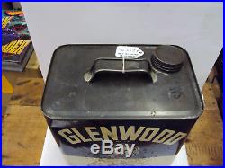 Vintage Advertising Glenwood 2 Gallon Service Station Oil Can 172-z