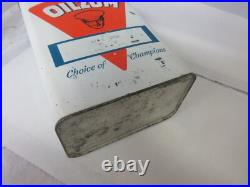Vintage Advertising Oilzum 1 Gallon Oil Can Garage Shop Tin D-485