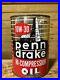 Vintage Advertising Penn Drake Tin One Quart Oil Can Full B-730