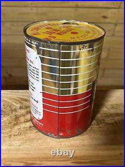 Vintage Advertising Penn Drake Tin One Quart Oil Can Full B-730