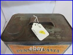 Vintage Advertising Pennsylvania Motor Oil 2 Gallon Tin D-84