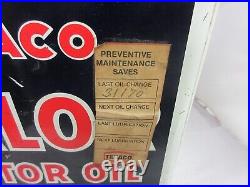 Vintage Advertising Texaco Valor Motor Oil 2 1/2 Gallon Tin Garage Shop C-277