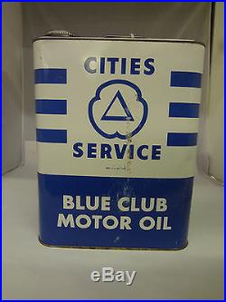 Vintage Advertising Two Gallon Cities Service Service Station Oil Can 246-x