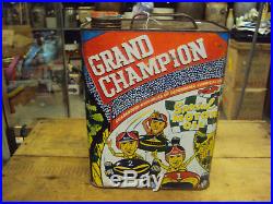Vintage Advertising Two Gallon Grand Champion Service Station Oil Can 310-z