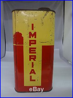 Vintage Advertising Two Gallon Imperial Service Station Oil Can Rare 294-y
