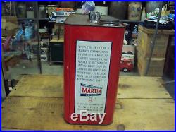 Vintage Advertising Two Gallon Marco Service Station Oil Can Rare 228-z