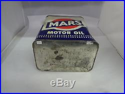 Vintage Advertising Two Gallon Mars Service Station Oil Can 738-y