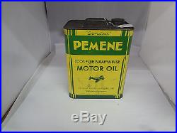 Vintage Advertising Two Gallon Pemene Service Station Oil Can 583-y