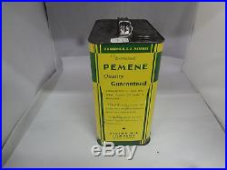 Vintage Advertising Two Gallon Pemene Service Station Oil Can 583-y