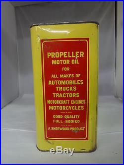 Vintage Advertising Two Gallon Propeller Service Station Oil Can 445-y