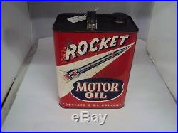 Vintage Advertising Two Gallon Rocket Service Station Oil Can 953-z