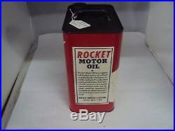 Vintage Advertising Two Gallon Rocket Service Station Oil Can 953-z