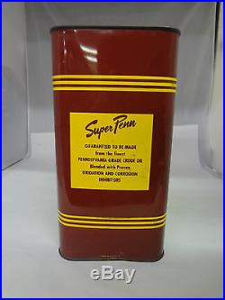 Vintage Advertising Two Gallon Super Penn Service Station Oil Can 174-x