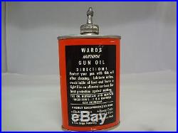 Vintage Advertising Wards Hawthorne Gun Oil Lead Top Collectible Tin 95-y