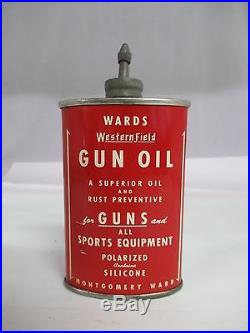 Vintage Advertising Wards Western Field Gun Oil Lead Top Oiler, 444-x