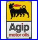 Vintage Agip Motor Oil Porcelain Dealership Sign Lamborghini Gas Enzo Lotus