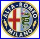 Vintage Alfa Romeo Porcelain Dealership Sign Gas Oil Fiat Giulia Stelvio Car