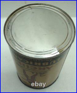 Vintage Archer Aviation Motor Oil Can Metal Quart Indian Plane Aircraft Omaha Ne