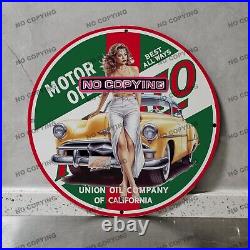 Vintage Aristo Motor Oil Car Porcelain Sign Gas Station Garge Advertising Oil